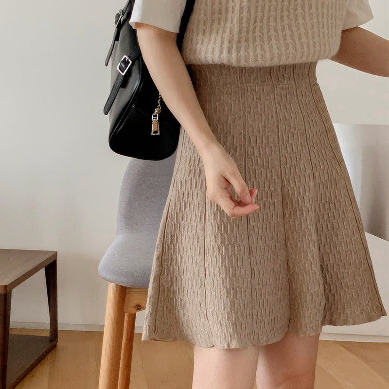 Ladies Knitted Midi Dress with Textured Design Mune Fashion