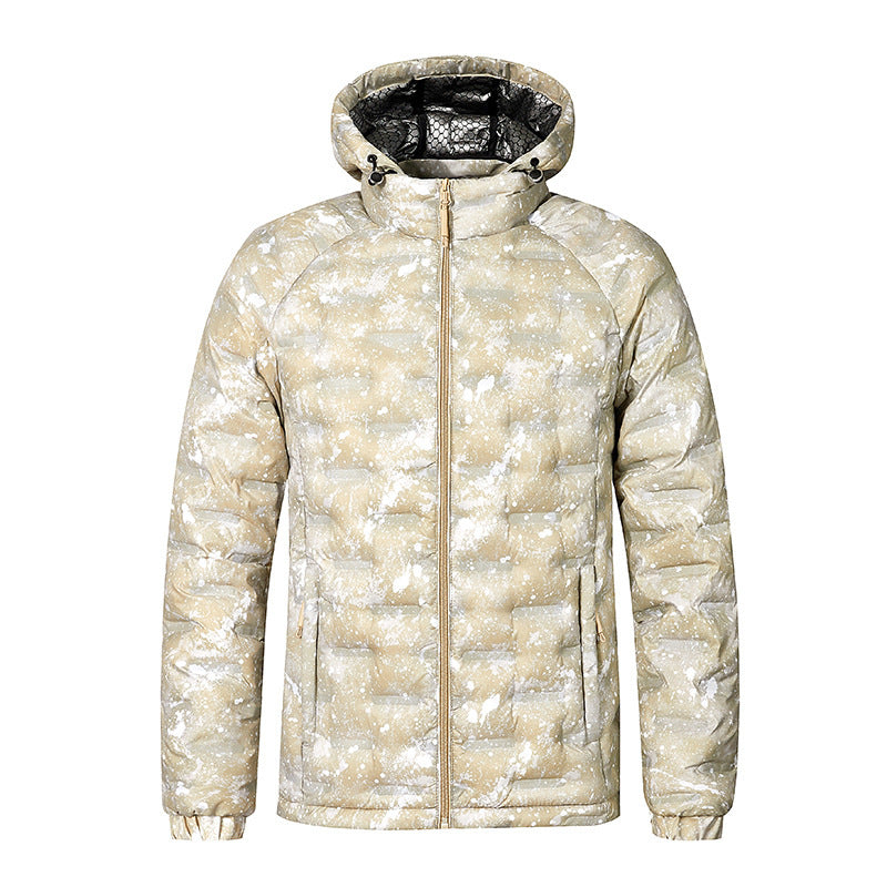 Men's Fashion Padded Jacket with Hood and Innovative Design Mune Fashion