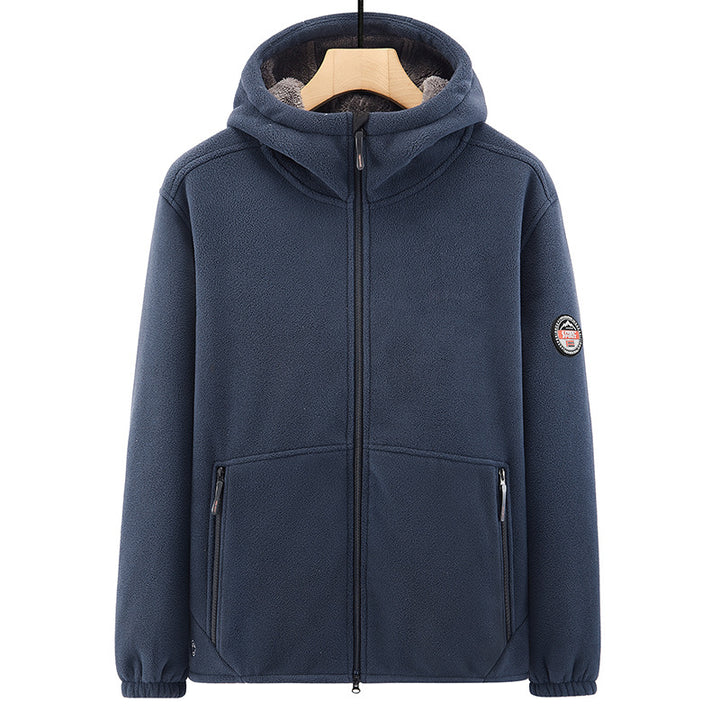 Men's Fleece Jacket with Hood Mune Fashion