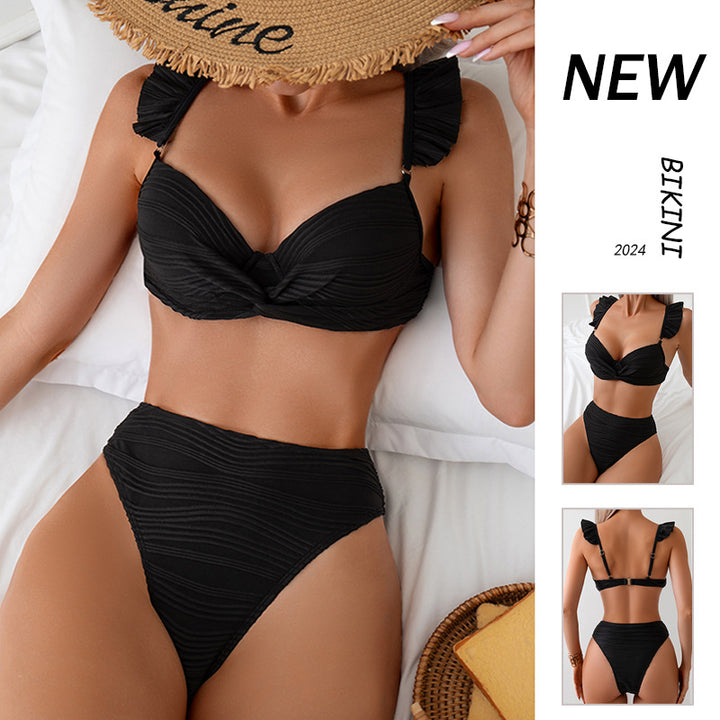 Women’s bikini set with elegant ruching and comfortable straps Mune Fashion