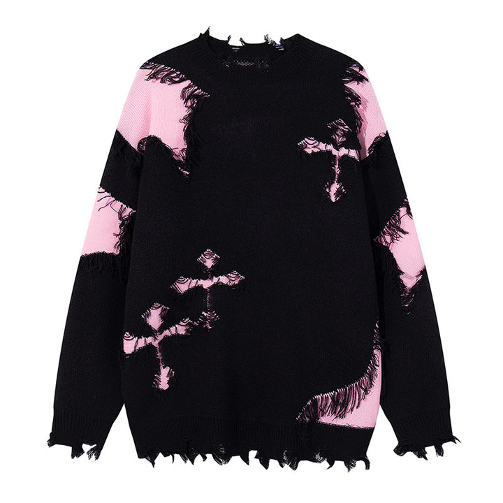 Women Fashionable Chunky Knit Sweater with Unique Cable Pattern Mune Fashion