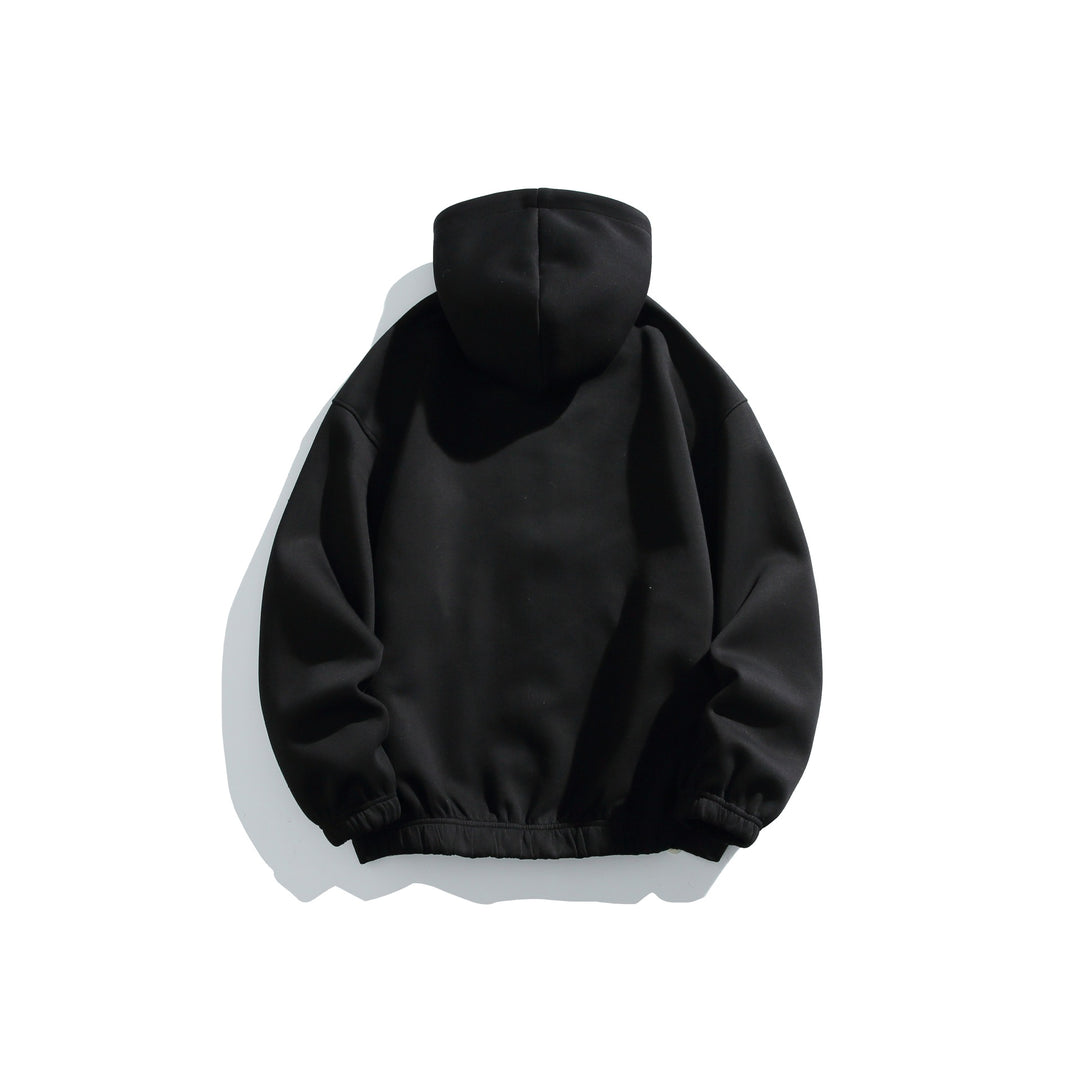 Unisex hoodie jacket with full zip, textured neoprene look and bubble pleat details Mune Fashion