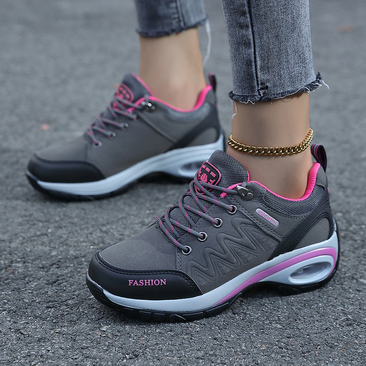 Women Padded Platform Sneakers with Air Cushioning and Ergonomic Comfort Footbed Mune Fashion