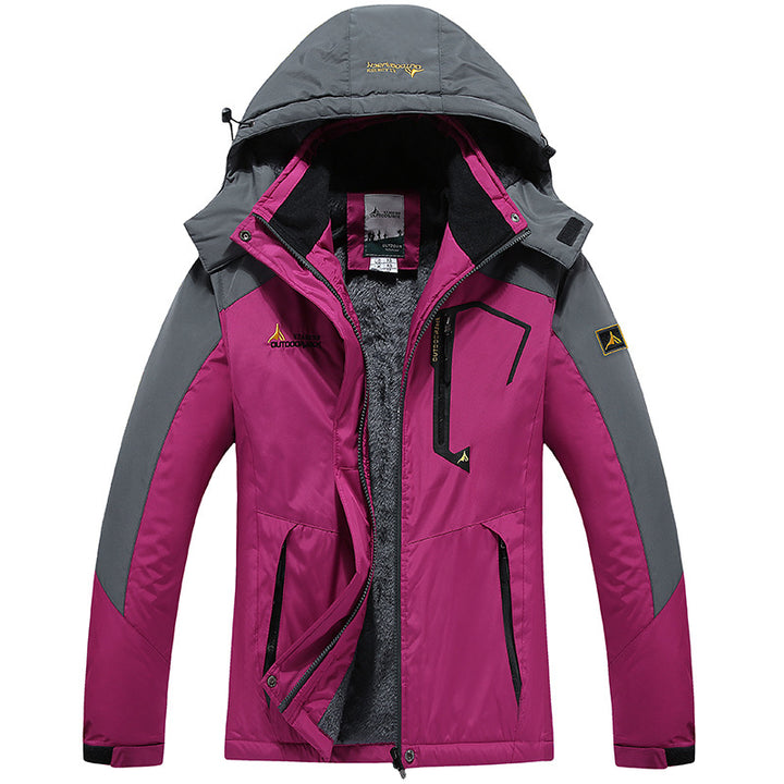 Men's Modular Thermal Outdoor Jacket with Teddy Fleece and Removable Hood Mune Fashion