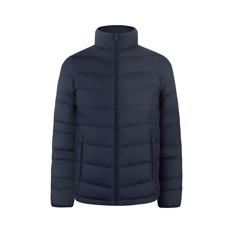 Men's Ultralight Quilted Down-imitating Jacket with Stand-up Collar Mune Fashion