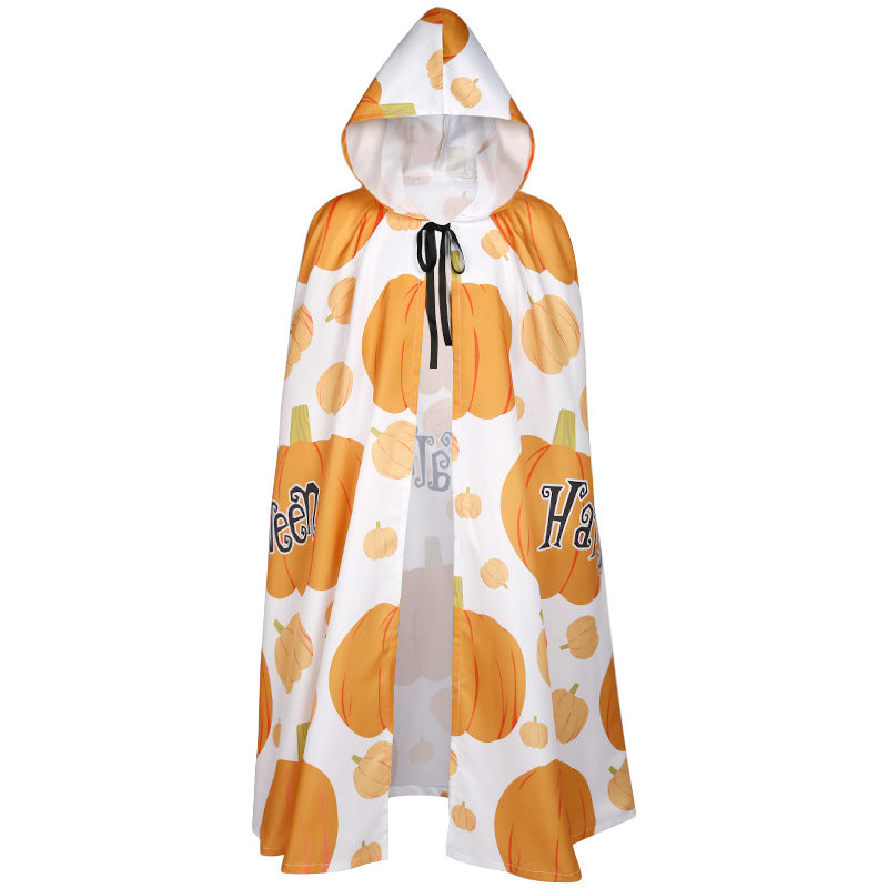 Unisex multi-layered hooded cloak with wide drape and satin ribbon closure Mune Fashion