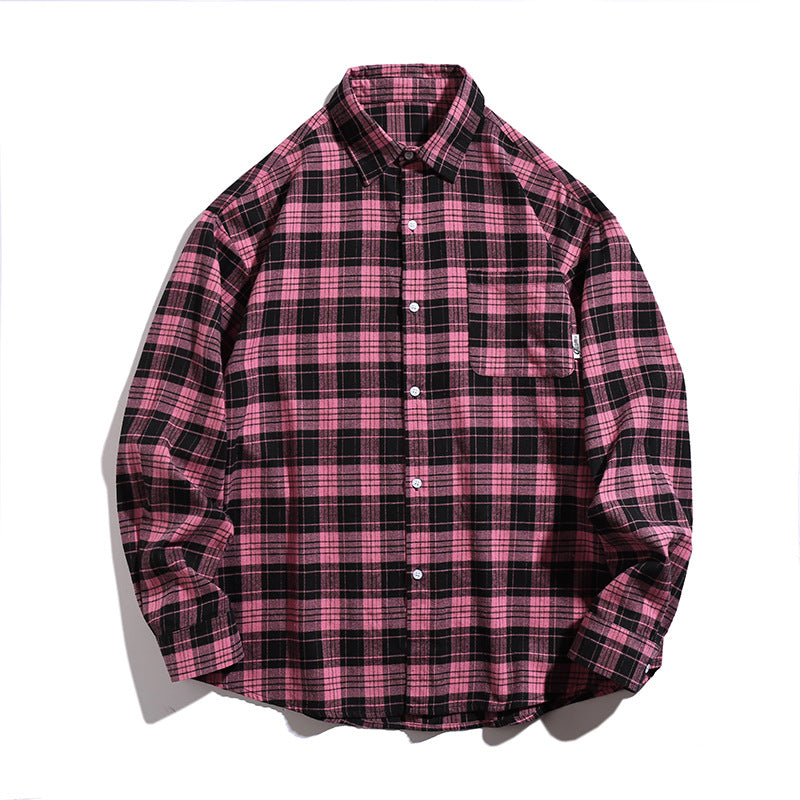 Unisex Classic cut flannel shirt with check pattern, soft cotton finish and chest pocket Mune Fashion