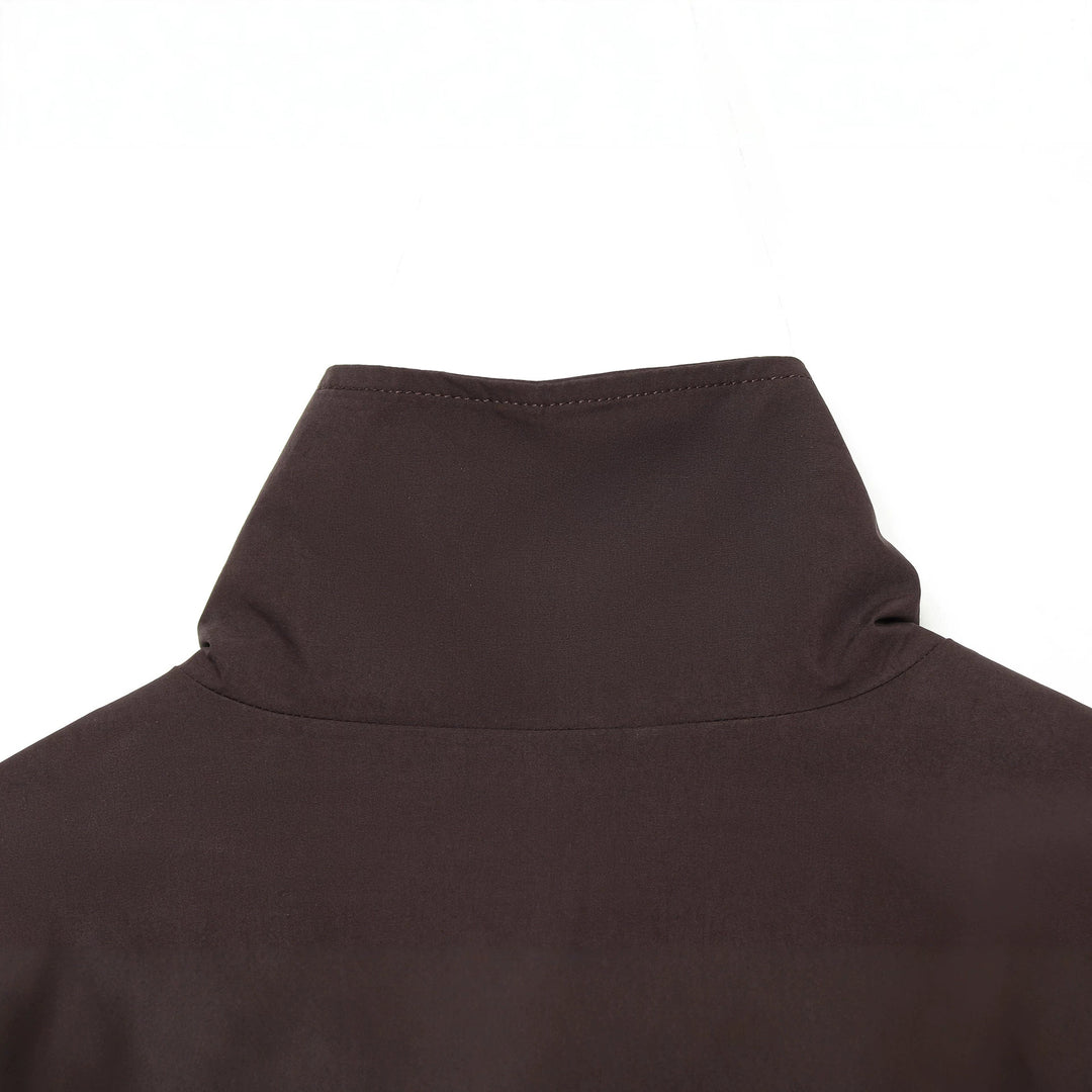 Women's short cut oversized bomber jacket made of cotton mix with zipper Mune Fashion