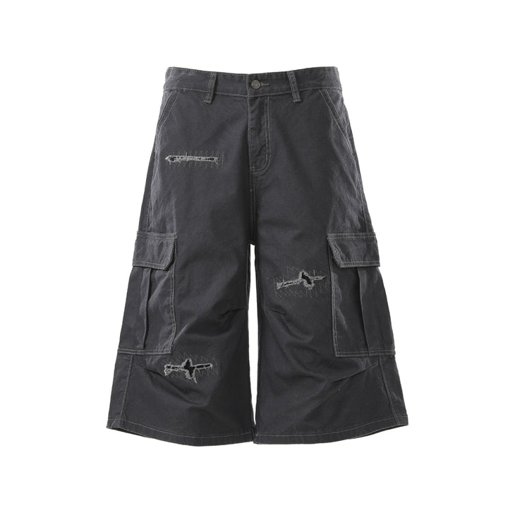 Men's Stylish Cargo Shorts with Wide Cut and Practical Pockets