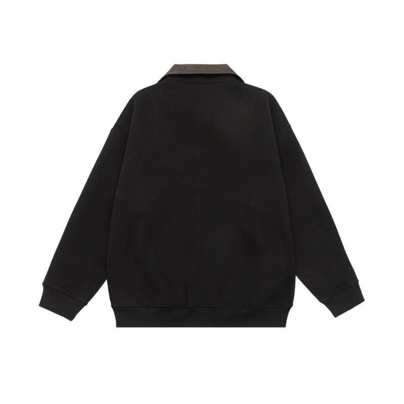 Unisex Oversized Zip Jacket with Cord Collar and Integrated Pockets Mune Fashion
