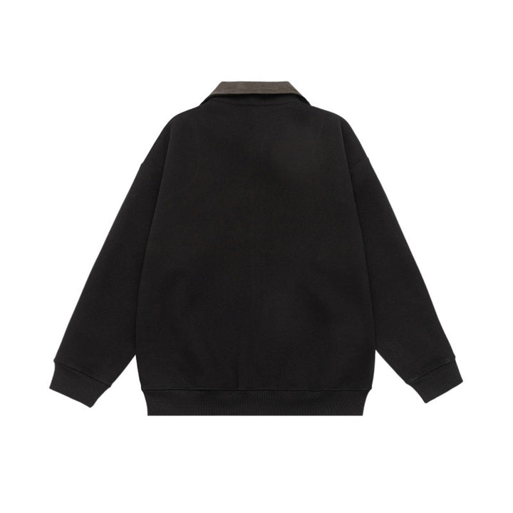 Unisex Oversized Zip Jacket with Cord Collar and Integrated Pockets Mune Fashion