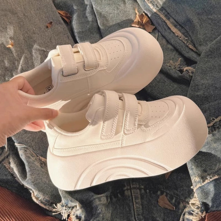 Women's Comfortable Sneakers with Adjustable Velcro Closure and Padded Sole Mune Fashion