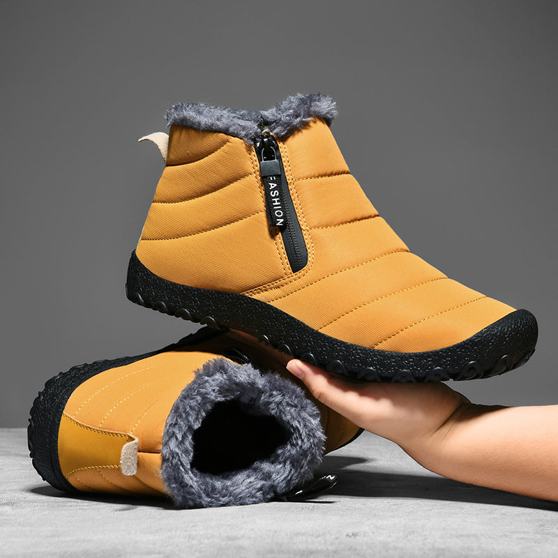Ladies Padded Winter Short Ankle Boot with Teddy Lining and Zipper Mune Fashion