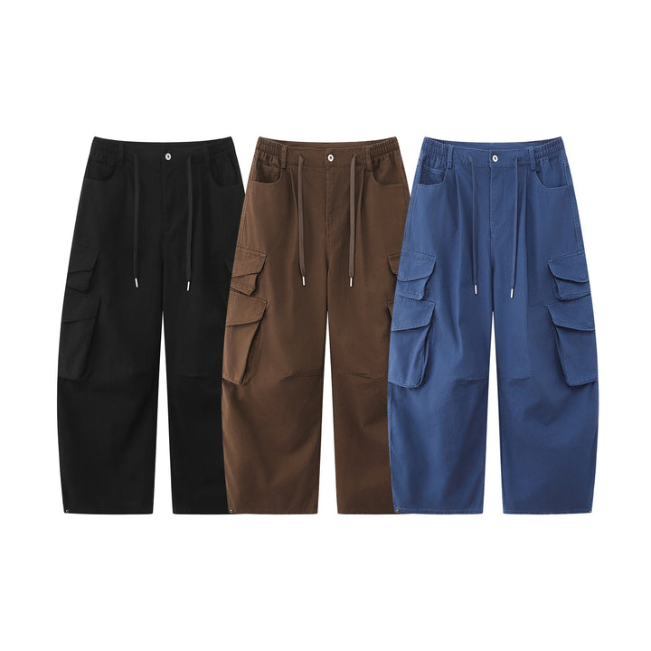 Ladies Utility Cargo Culotte with wide leg, elastic waistband and flap pockets Mune Fashion