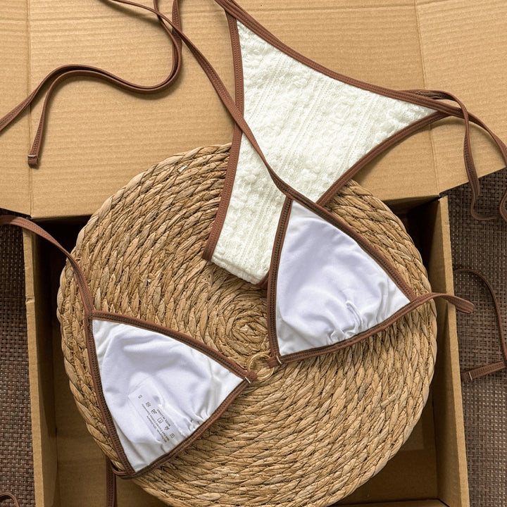 Women's Triangle Bikini with Elegant Details Mune Fashion