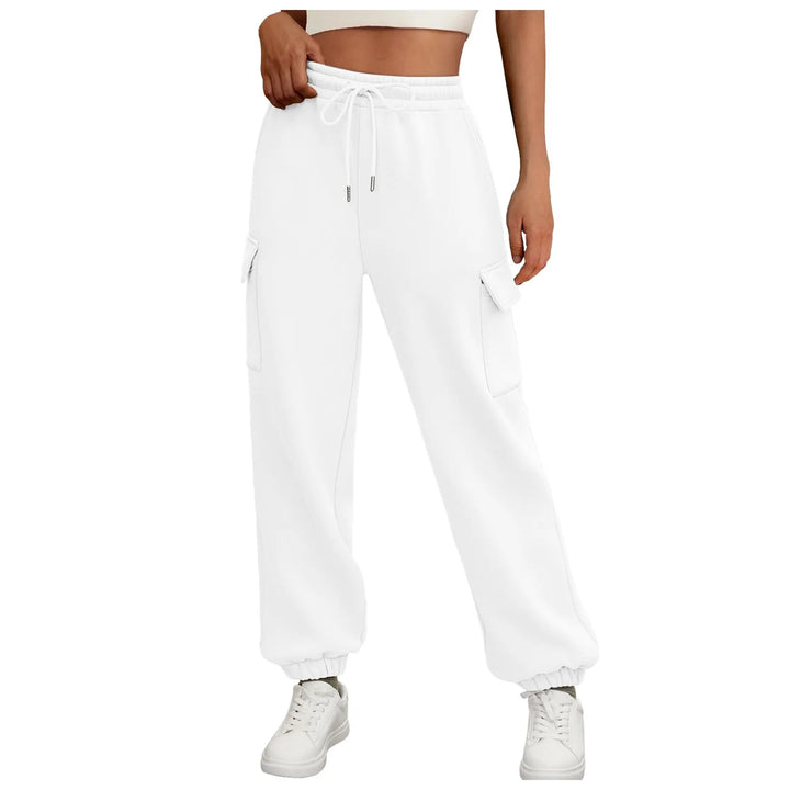 Women's nano cargo jogger with high comfort waistband, drawstring and applied flap pockets Mune Fashion