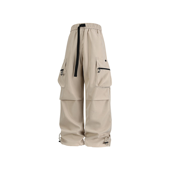 Herren Baggy‑Technische Cargo‑Hose mit integriertem Sicherheitsgurt und verstellbarem Saum Mune Fashion