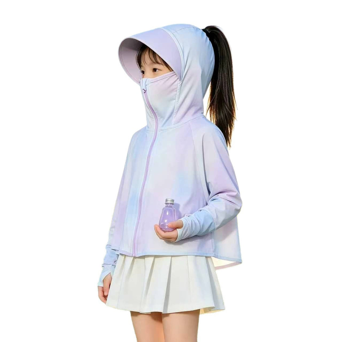 Girls fashionable hoodie jacket with light UV protection Mune Fashion