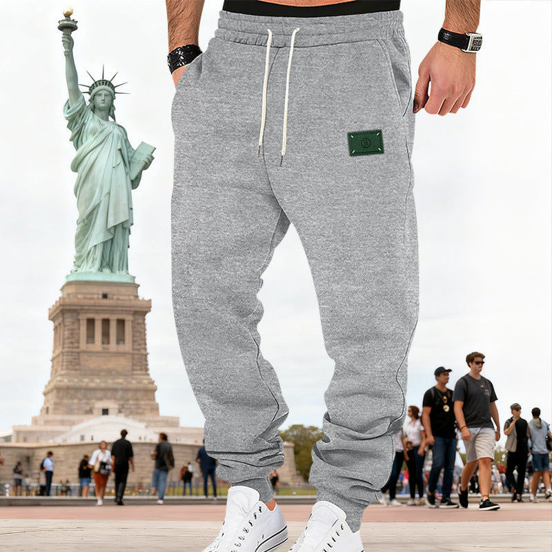 Men's Slim-Fit Sweat Jogger with elastic waistband, drawstring, and ribbed cuffs