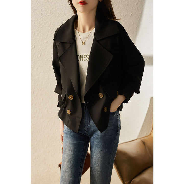 Womens stylish transitional jacket with elastic waistband Mune Fashion