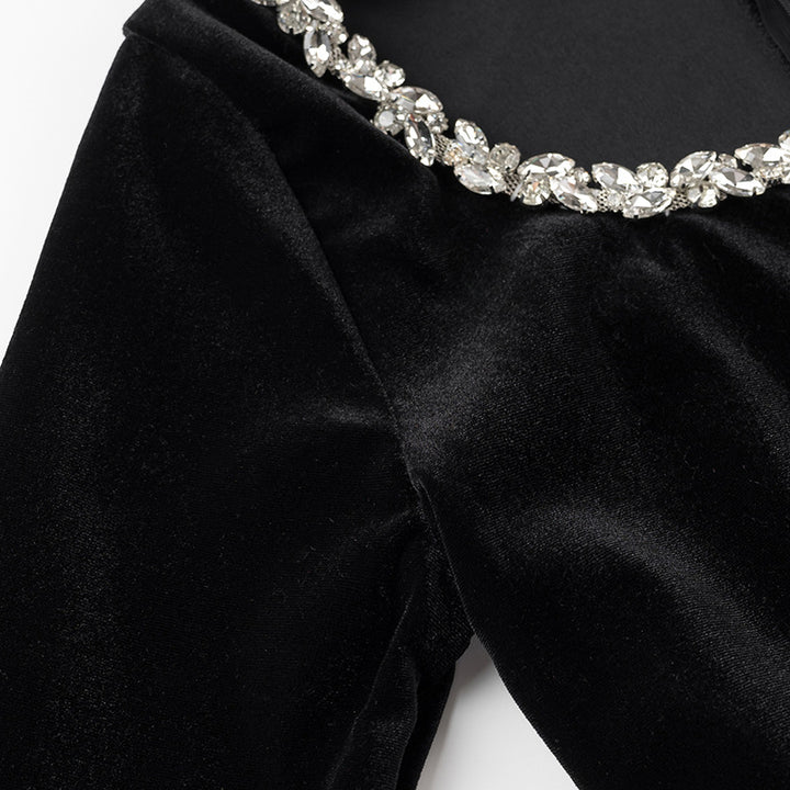 Women Velvet Mini Dress Mune Fashion