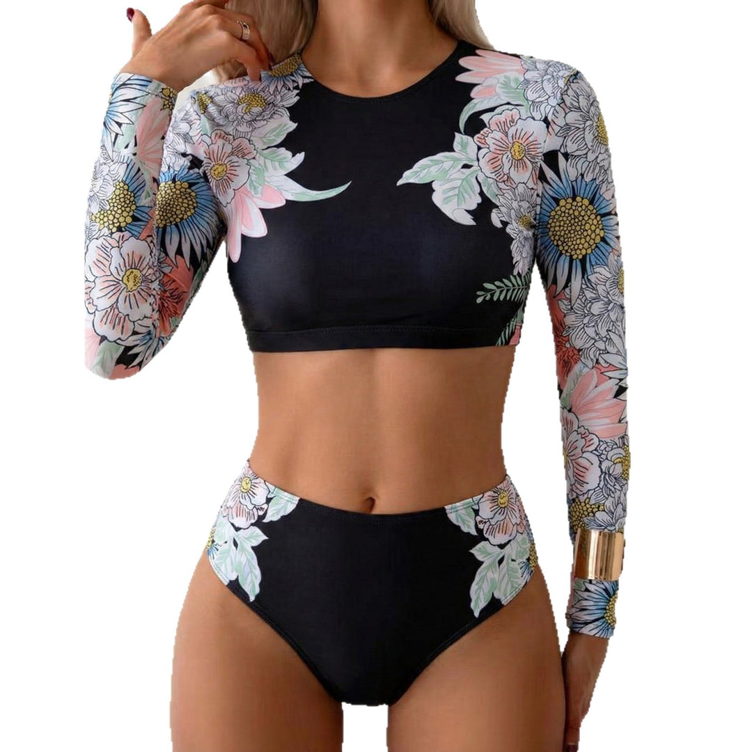 Damen Surf-Bikini-Set mit langen Ärmeln Echo Archiv