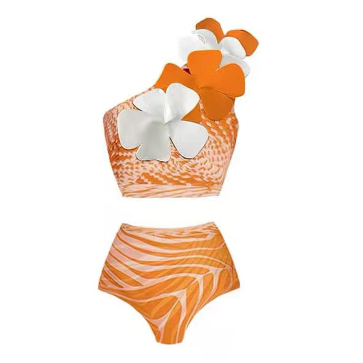 Women's swim outfit with asymmetric top and voluminous skirt Mune Fashion
