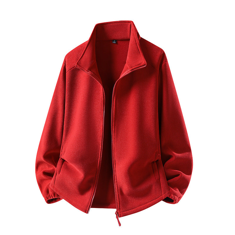 Women's fleece jacket with stand-up collar, full-length zipper, and thermal insulation Mune Fashion