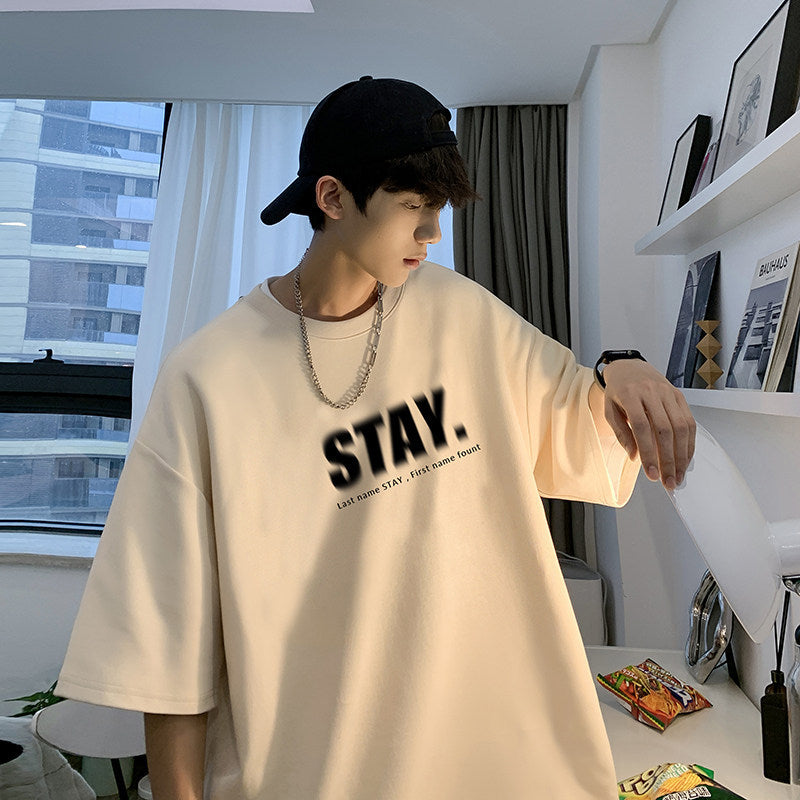 Men's Oversized T-Shirt with Modern Print Mune Fashion