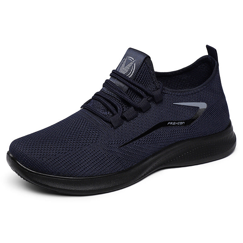 Men's breathable knit sneakers with sock-like shaft and flexible comfort sole Mune Fashion