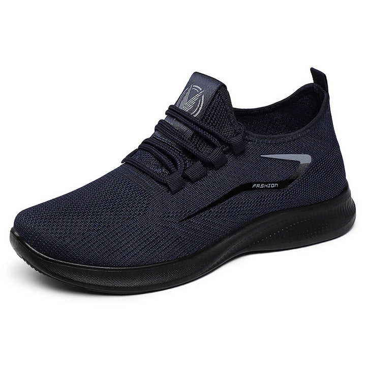 Men's breathable knit sneakers with sock-like shaft and flexible comfort sole Mune Fashion