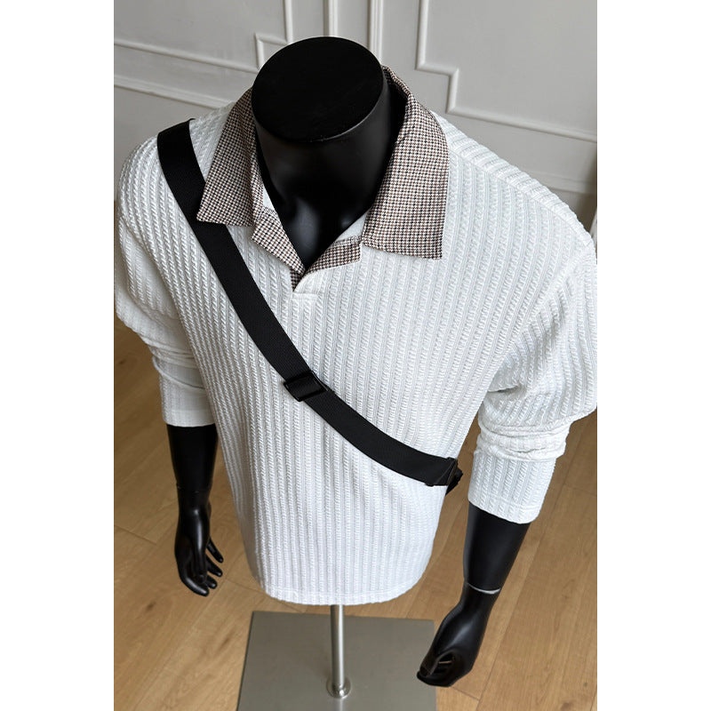 Men's Stylish Knit Sweater with Textured Design Mune Fashion