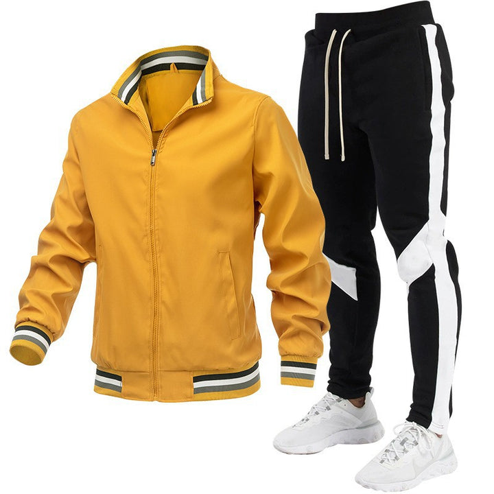 Men's Sporty Track Jacket and Jogging Pants Set Mune Fashion