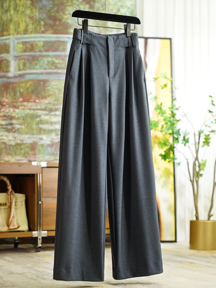 Women Elegant and wide-cut high-waisted suit trousers Mune Fashion