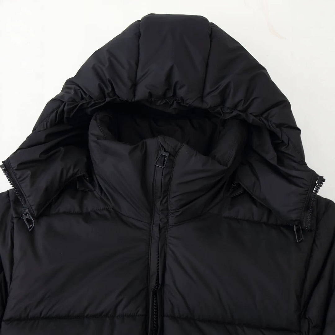 Unisex Padded Hooded Winter Parka with Synthetic Insulation Mune Fashion