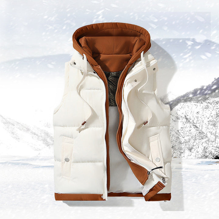 Men's Fashion Quilted Vest with Hood Mune Fashion