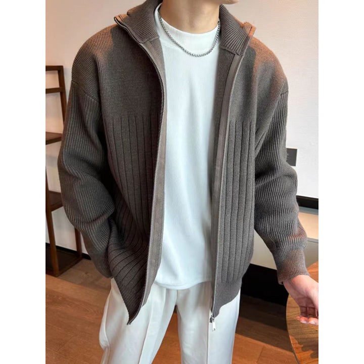 Men's Fashionable Zip-up Cardigan Mune Fashion