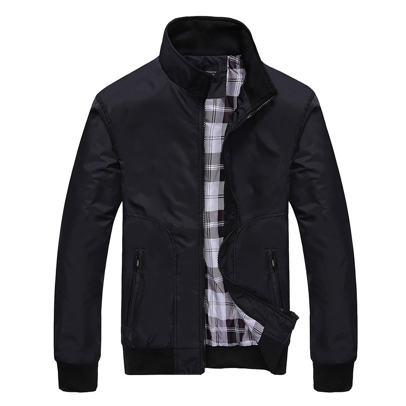 Men's transitional jacket with high collar and comfortable pockets Mune Fashion