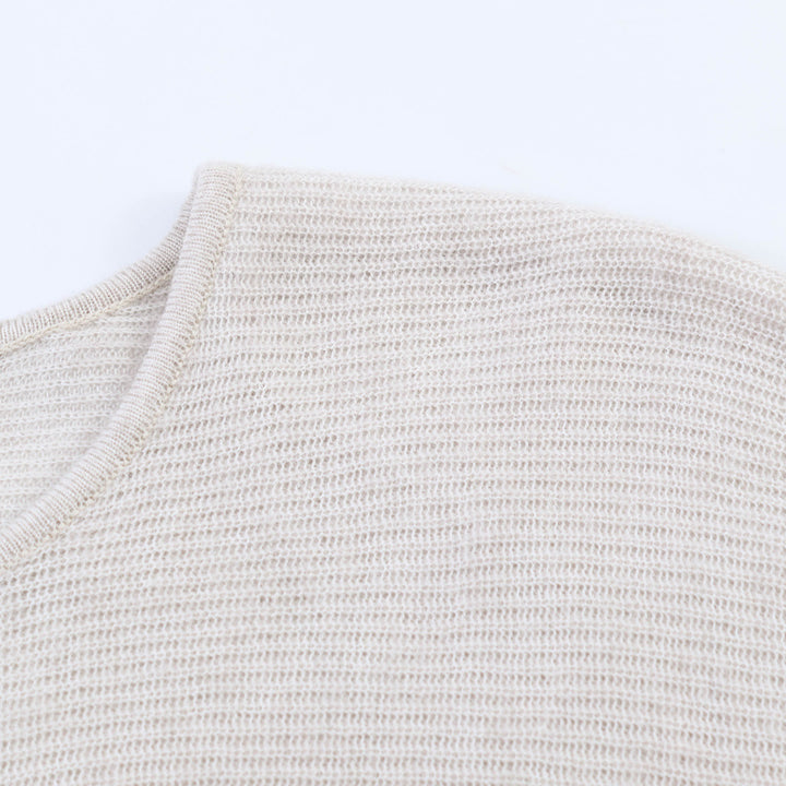 Women's Oversized Fine Knit Cardigan with Asymmetrical Button Placket and Batwing Sleeves Mune Fashion