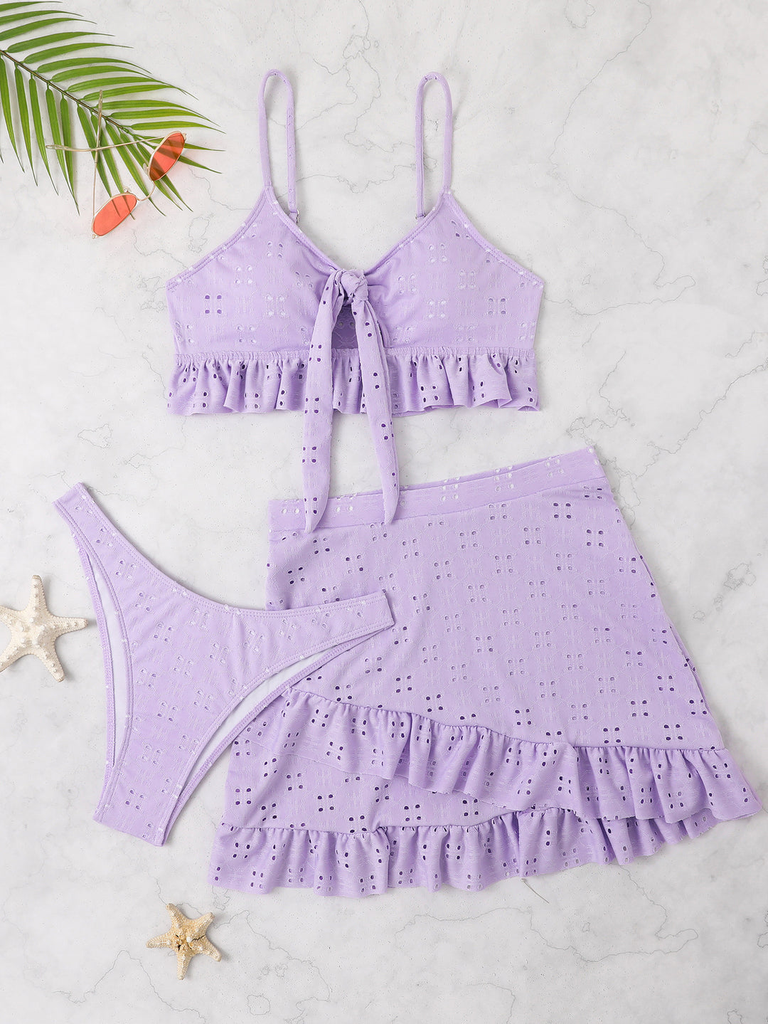 Women's Bikini Set with Ruffle Details Mune Fashion