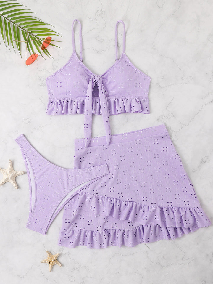 Women's Bikini Set with Ruffle Details Mune Fashion
