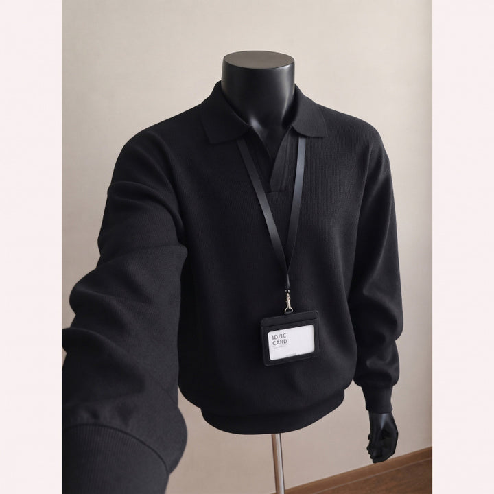 Men's Stylish Pullover with V-Neck Mune Fashion