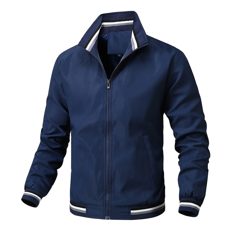 Men's Elegant Sports Jacket with High Collar Mune Fashion