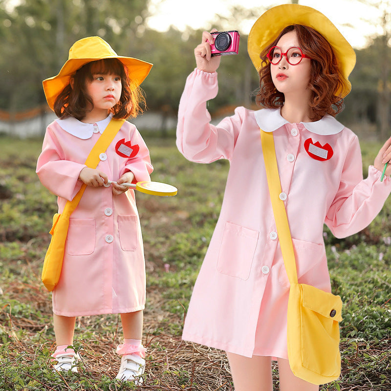 Girl's combo costume with hat and pockets Mune Fashion