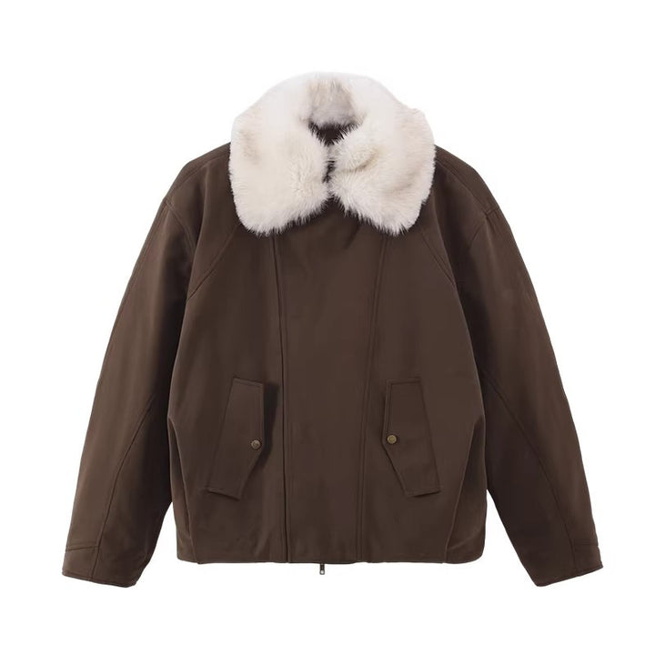 Women’s Stylish and Comfortable Transition Jacket with Teddy Collar Mune Fashion