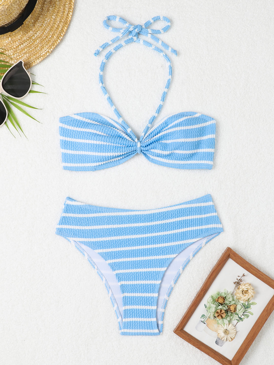 Women's Bandeau Bikini with sophisticated knot Mune Fashion