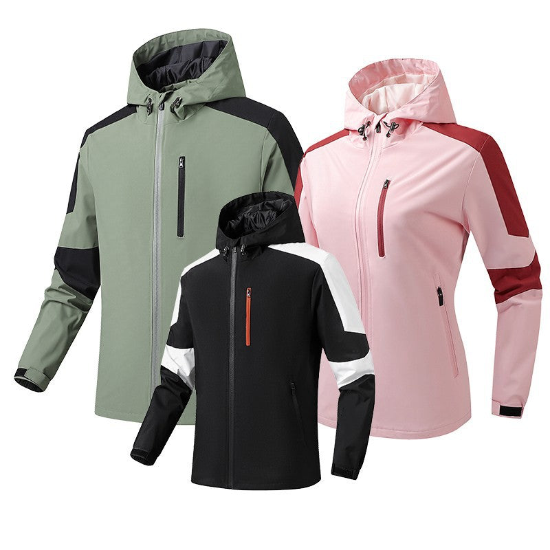Men's Breathable Softshell-Hardshell Hybrid Jacket with Hood and Waterproof Zipper Pockets Mune Fashion