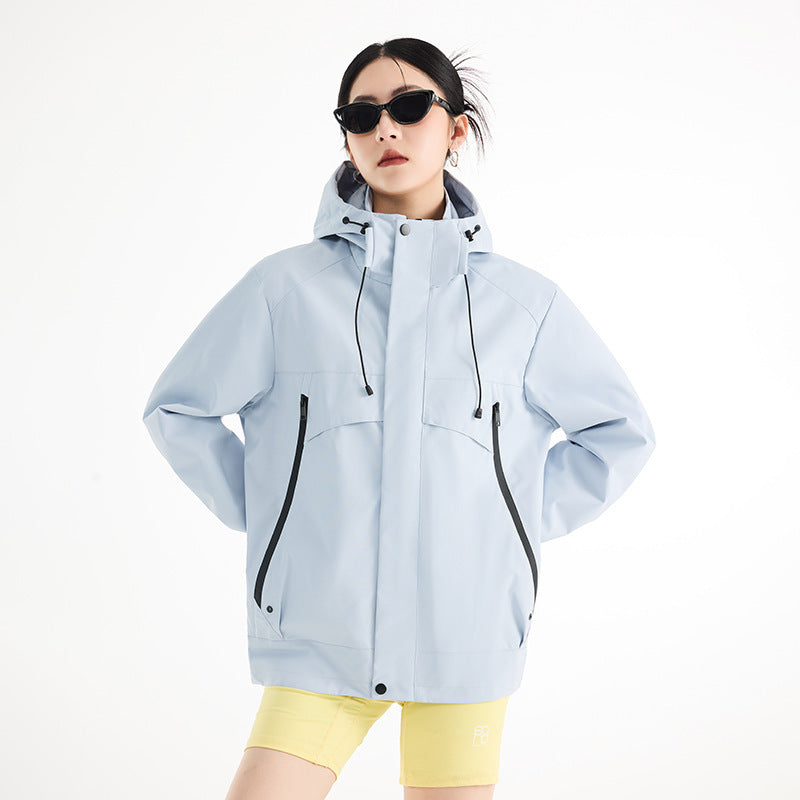 Women's technical waterproof oversized parka with hood and concealed zip pockets Mune Fashion