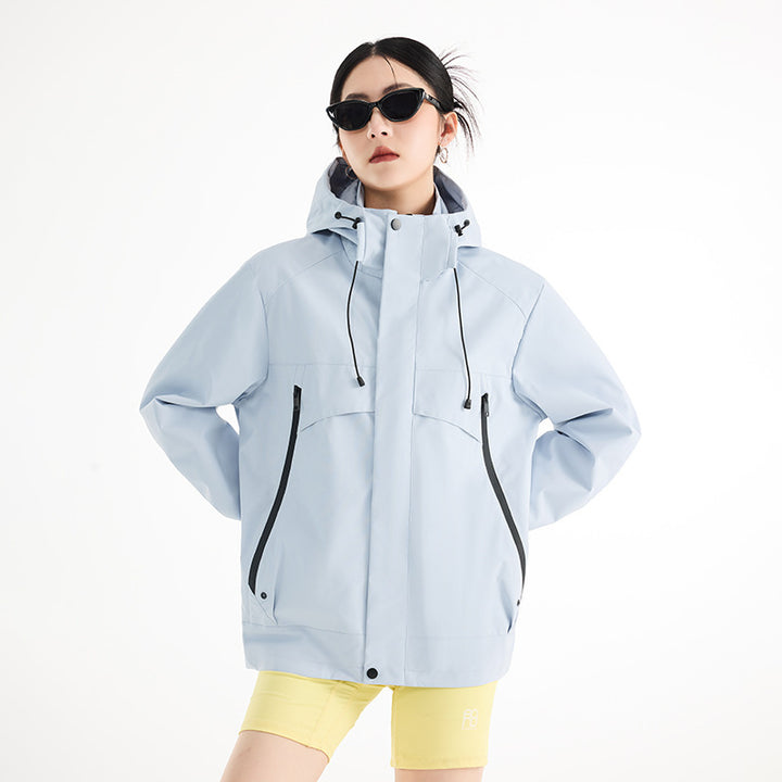 Women's technical waterproof oversized parka with hood and concealed zip pockets Mune Fashion