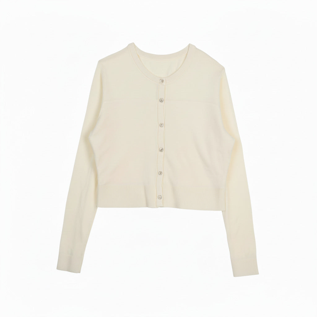 Damen Modische Strickjacke mit Knopfleiste Mune Fashion